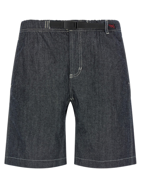 Gramicci Blue Cotton Bermuda Shorts