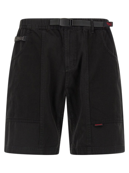 Gramicci Black Cotton Bermuda Shorts
