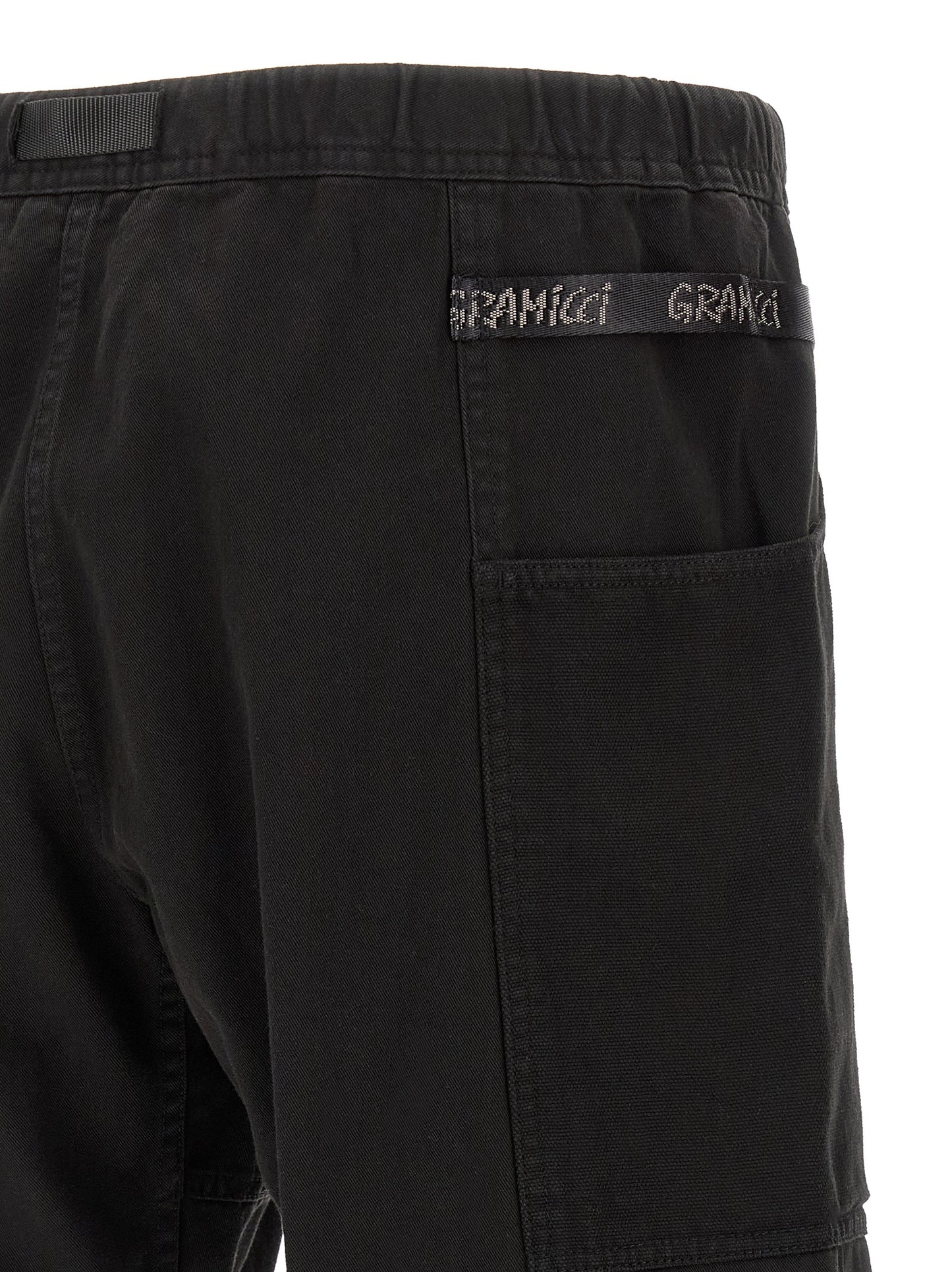 Gramicci Black Cotton Bermuda Shorts