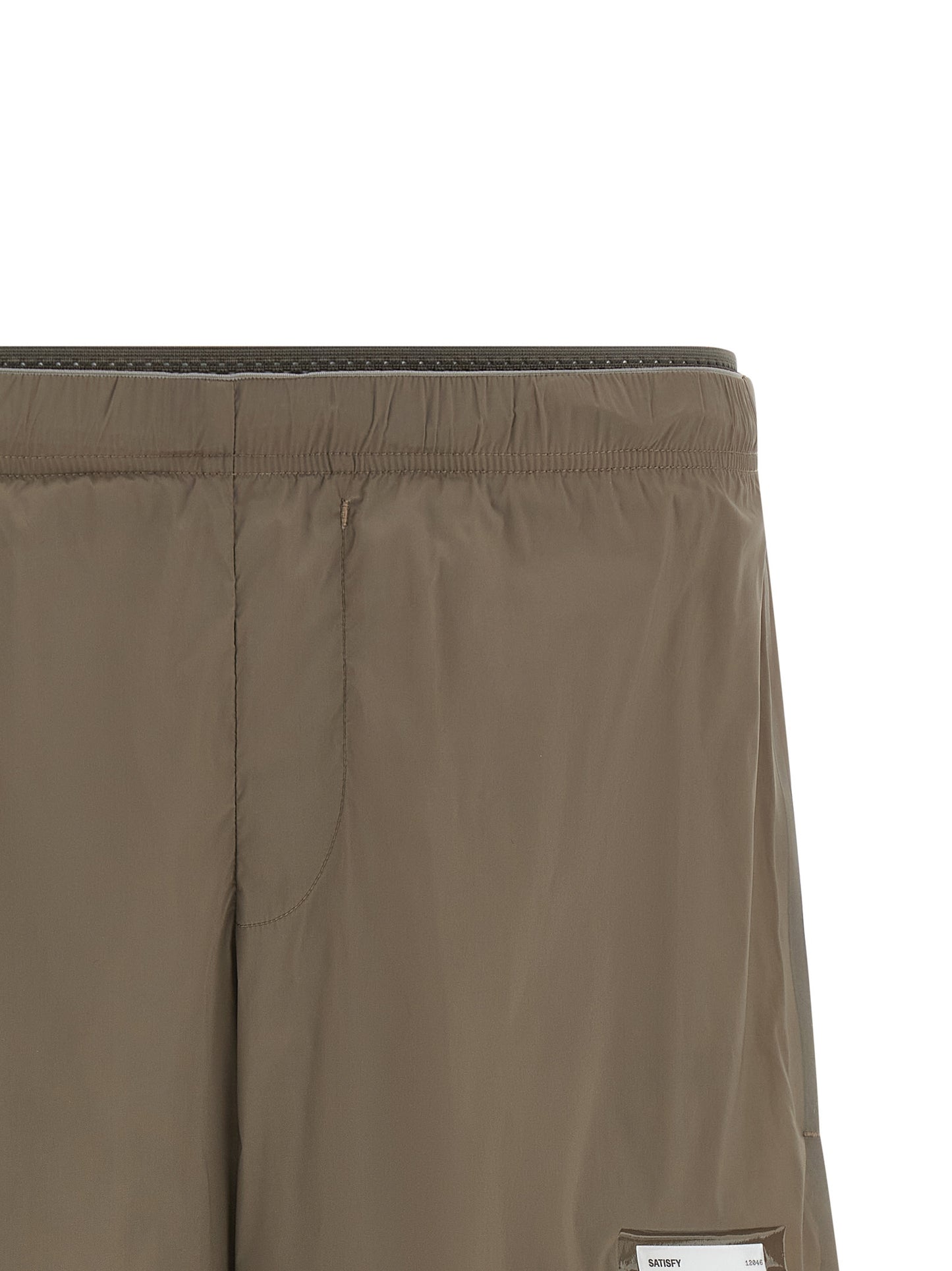 SATISFY Brown Nylon Bermuda Shorts