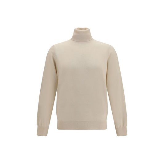 Brunello Cucinelli Beiger Kaschmir-Rollkragenpullover