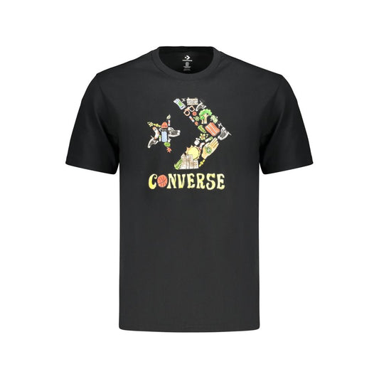Converse schwarzes Baumwoll-Herren-T-Shirt