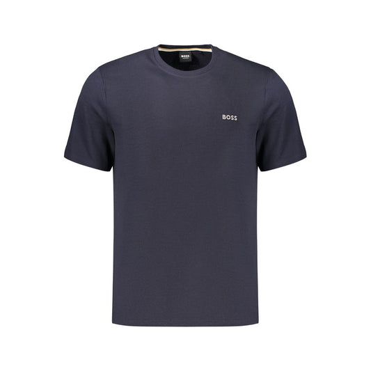 Hugo Boss blaues Baumwoll-T-Shirt für Herren