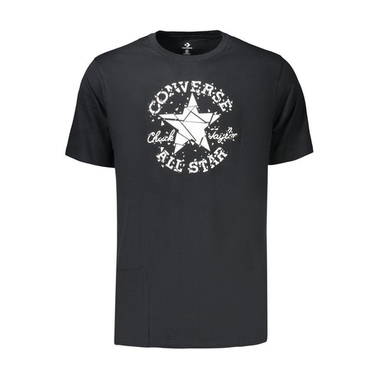 Converse Herren-T-Shirt aus schwarzer Baumwolle