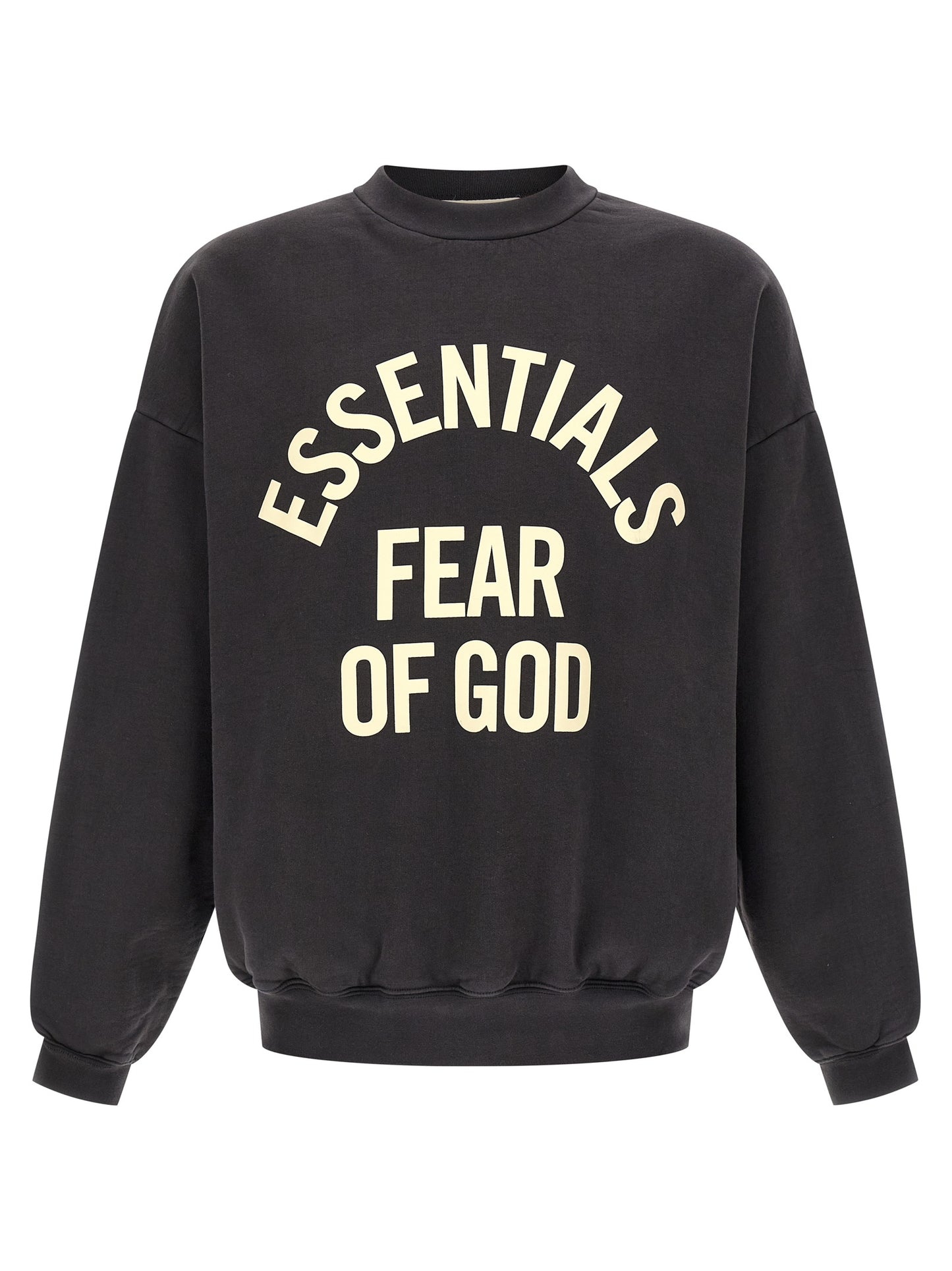 FEAR OF GOD ESSENTIAL Black Cotton Sweatshirt