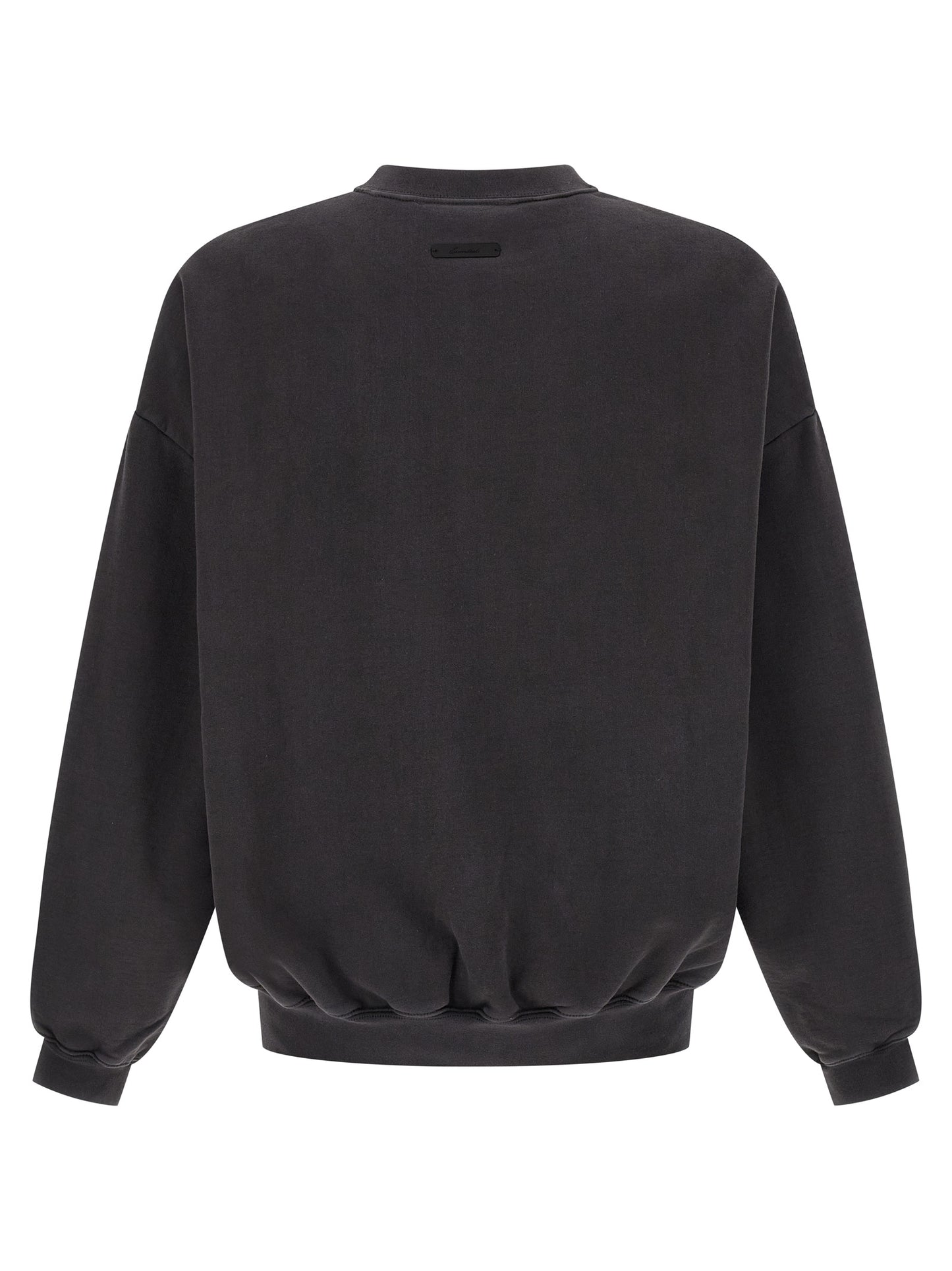 FEAR OF GOD ESSENTIAL Black Cotton Sweatshirt
