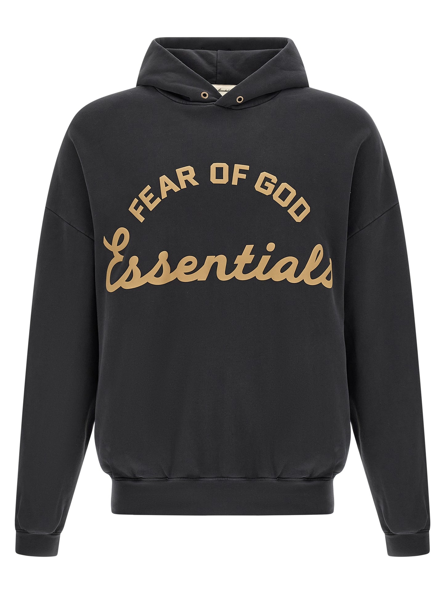 FEAR OF GOD ESSENTIAL Black Cotton Sweatshirt