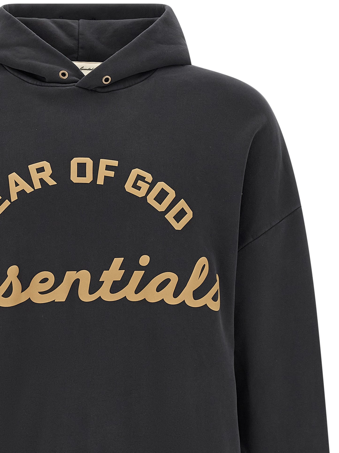 FEAR OF GOD ESSENTIAL Black Cotton Sweatshirt