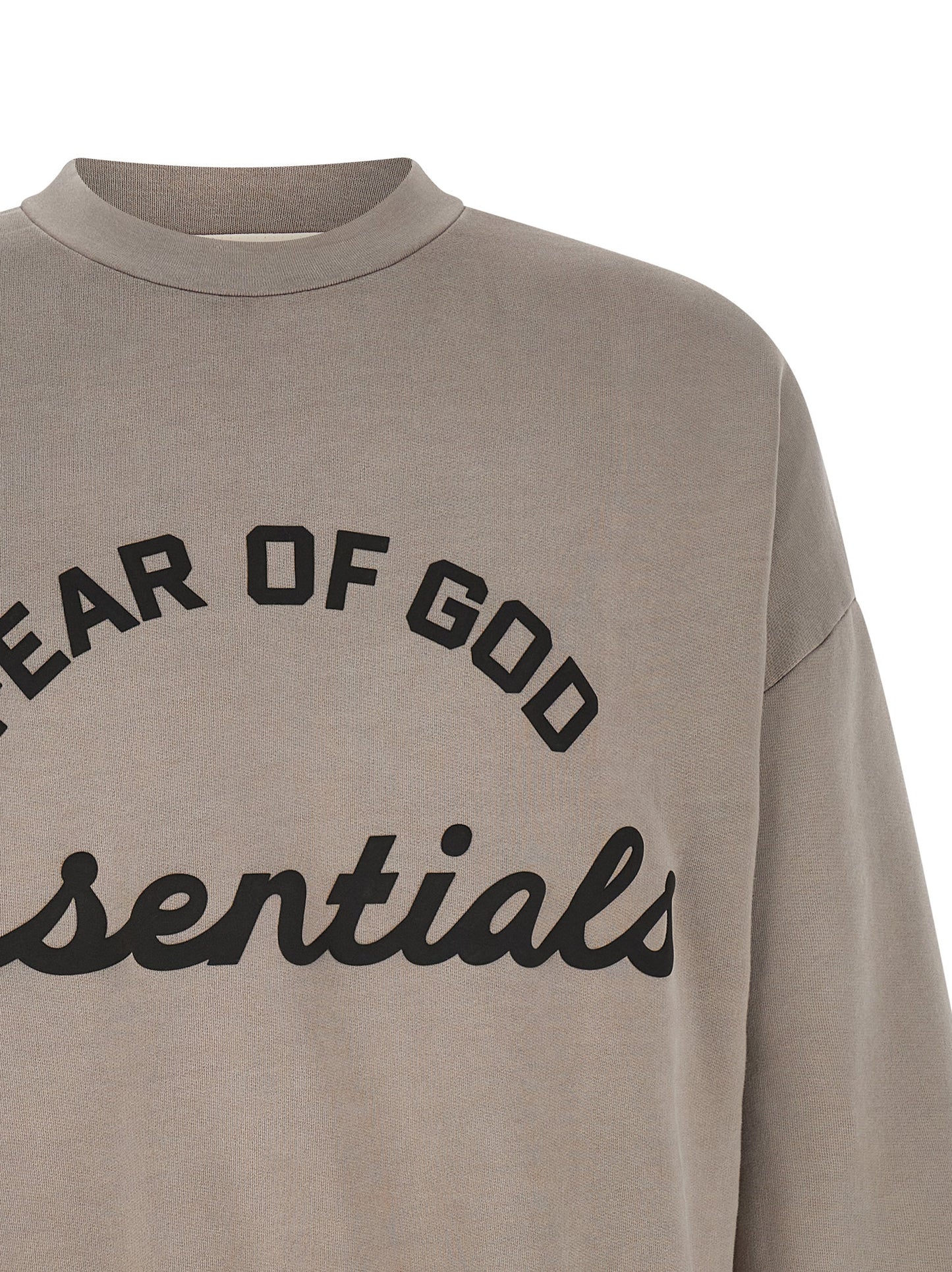 FEAR OF GOD ESSENTIAL Gray Cotton Sweatshirt