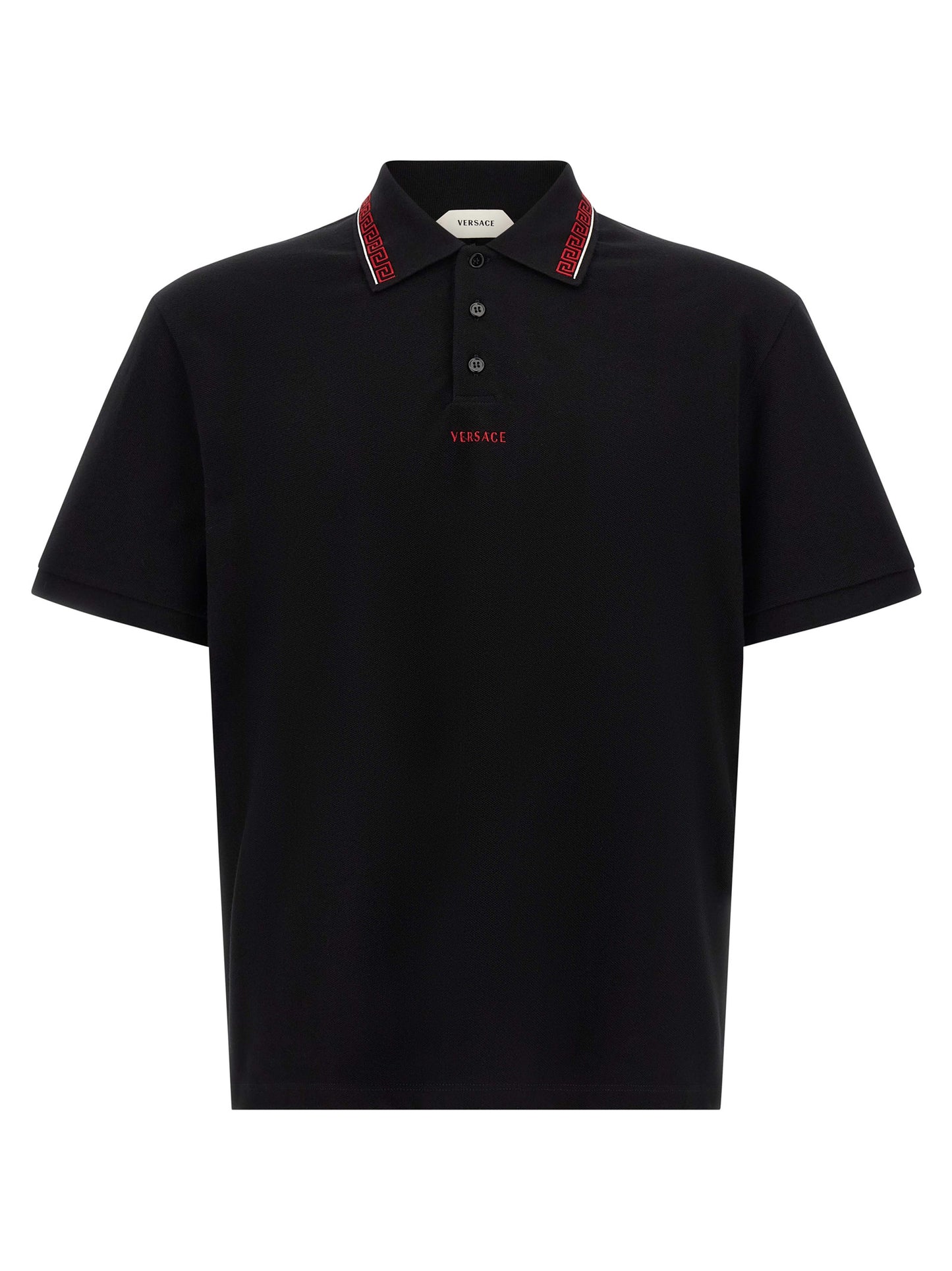 Versace Zwart Katoenen Poloshirt