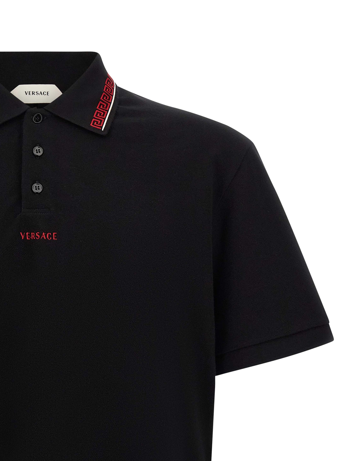Versace Zwart Katoenen Poloshirt