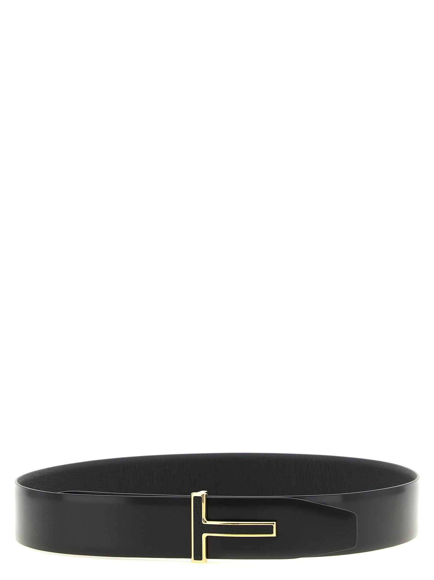 Tom Ford Black Calfskin Regular Belt