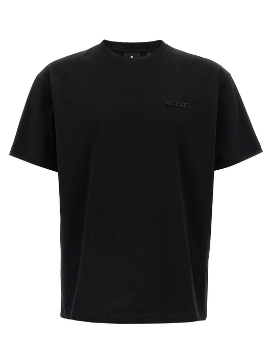 Mackage Schwarzes Baumwoll-T-Shirt