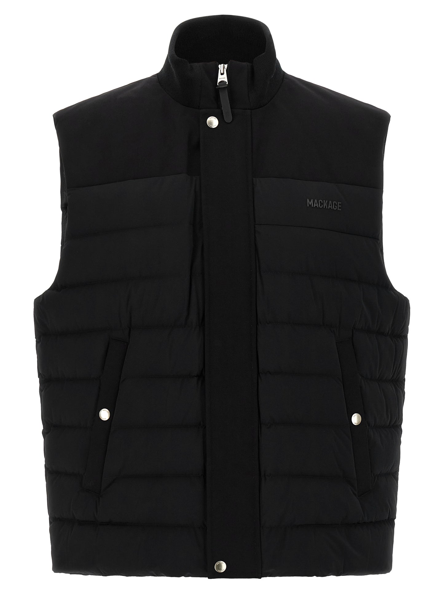 Mackage Black Nylon Sleeveless Jacket