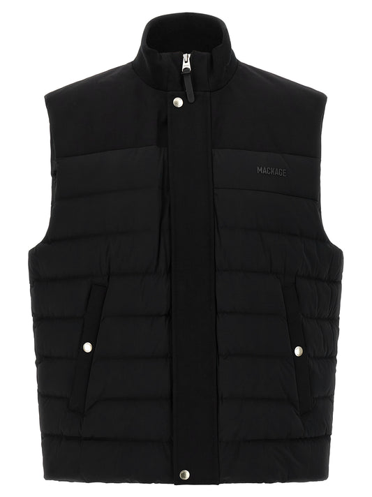 Mackage Zwart Nylon Mouwloos Jasje