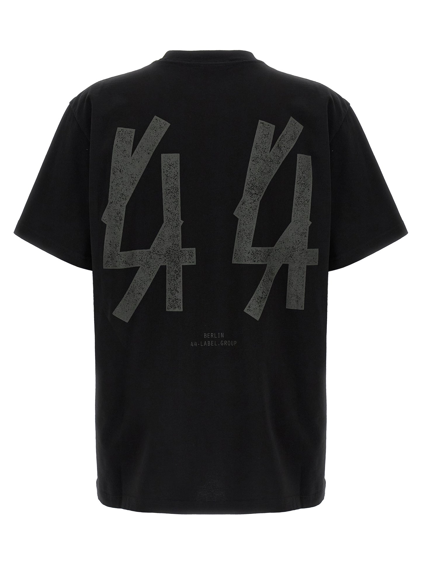 44 Label Group Black Cotton T-Shirt
