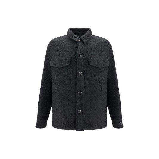 Balmain Schwarze Baumwoll-Shell-Jacke