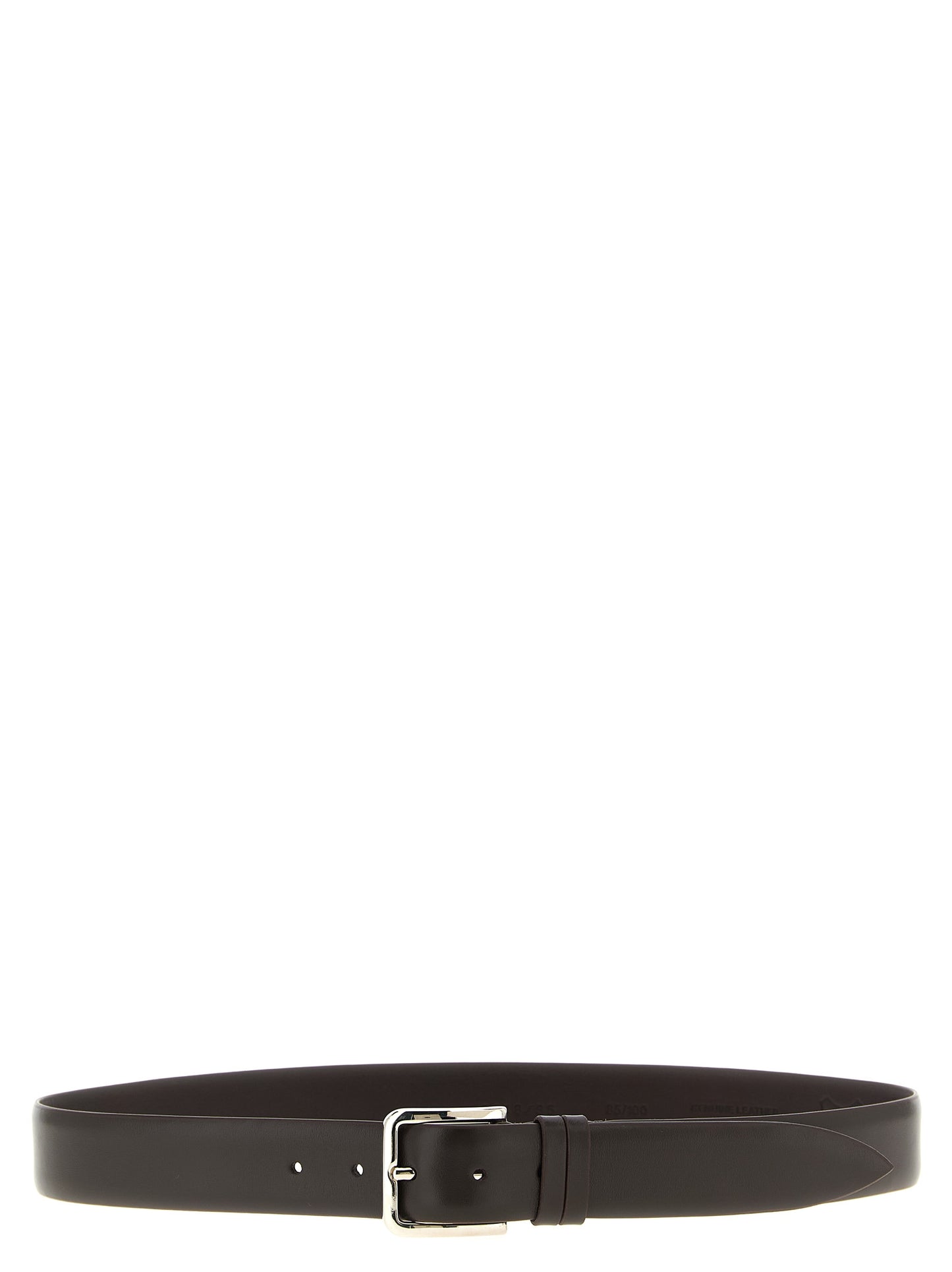ZERBINI CLAUDIO Brown Leather Regular Belt