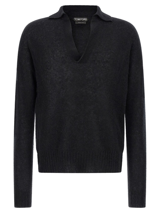 Tom Ford Zwarte Kasjmier Cardigan