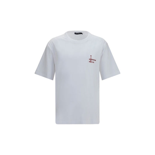 Dolce & Gabbana Weißes Baumwoll-T-Shirt