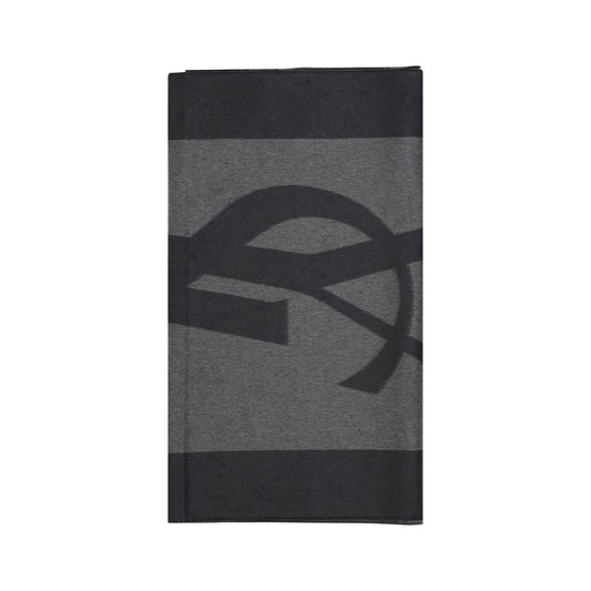 Saint Laurent Schal aus grauer Seide