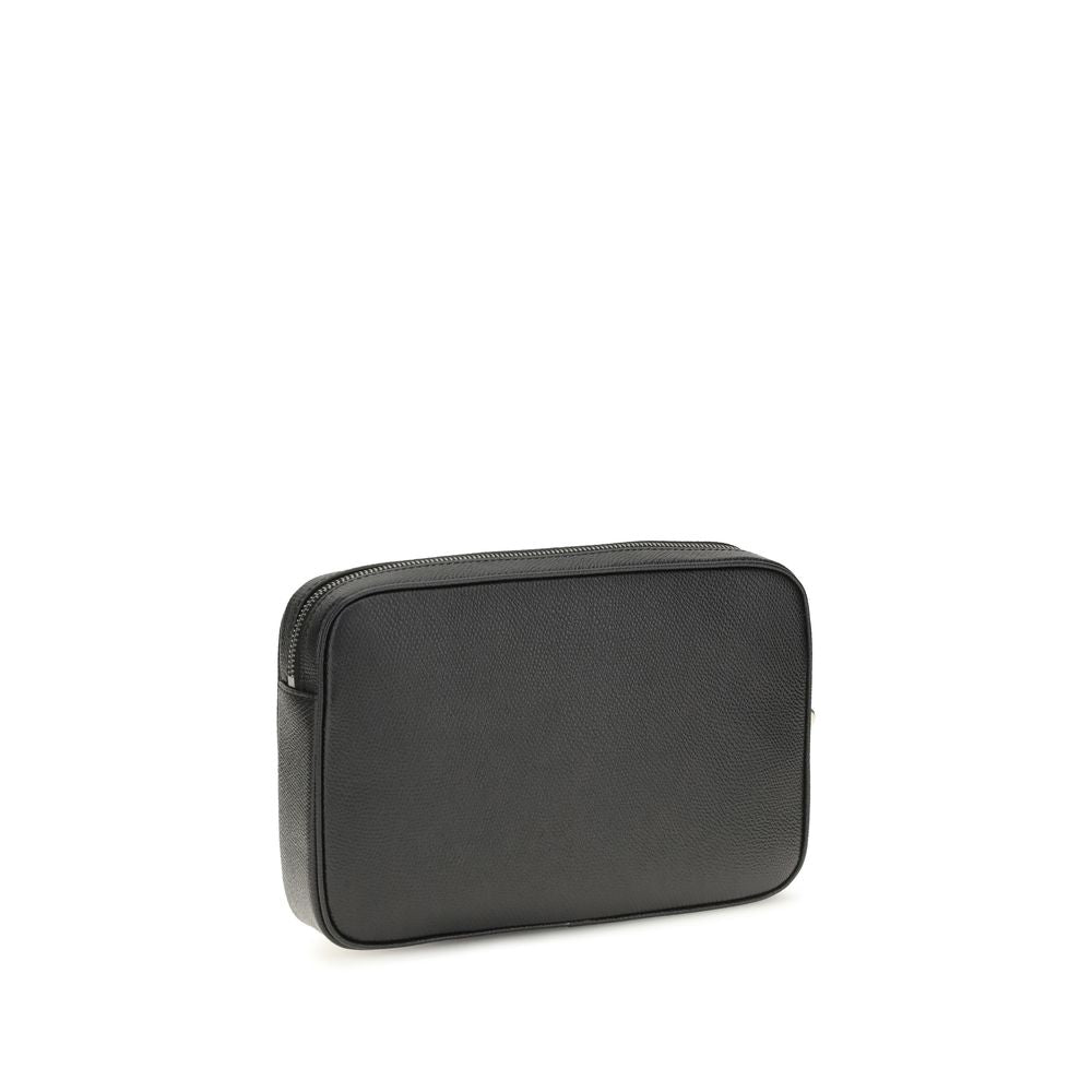 Valentino Garavani Black Calf Leather Bos Taurus Wallet