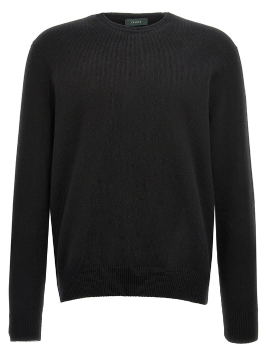 ZANONE Black Virgin Wool Cardigan