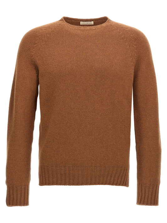 MA'RY'YA Brown Wool Cardigan
