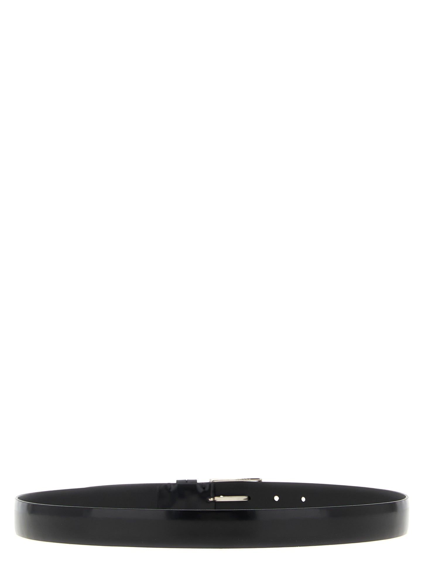 ZERBINI CLAUDIO Black Leather Regular Belt