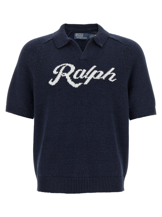 Polo Ralph Lauren Blue Linen Cardigan