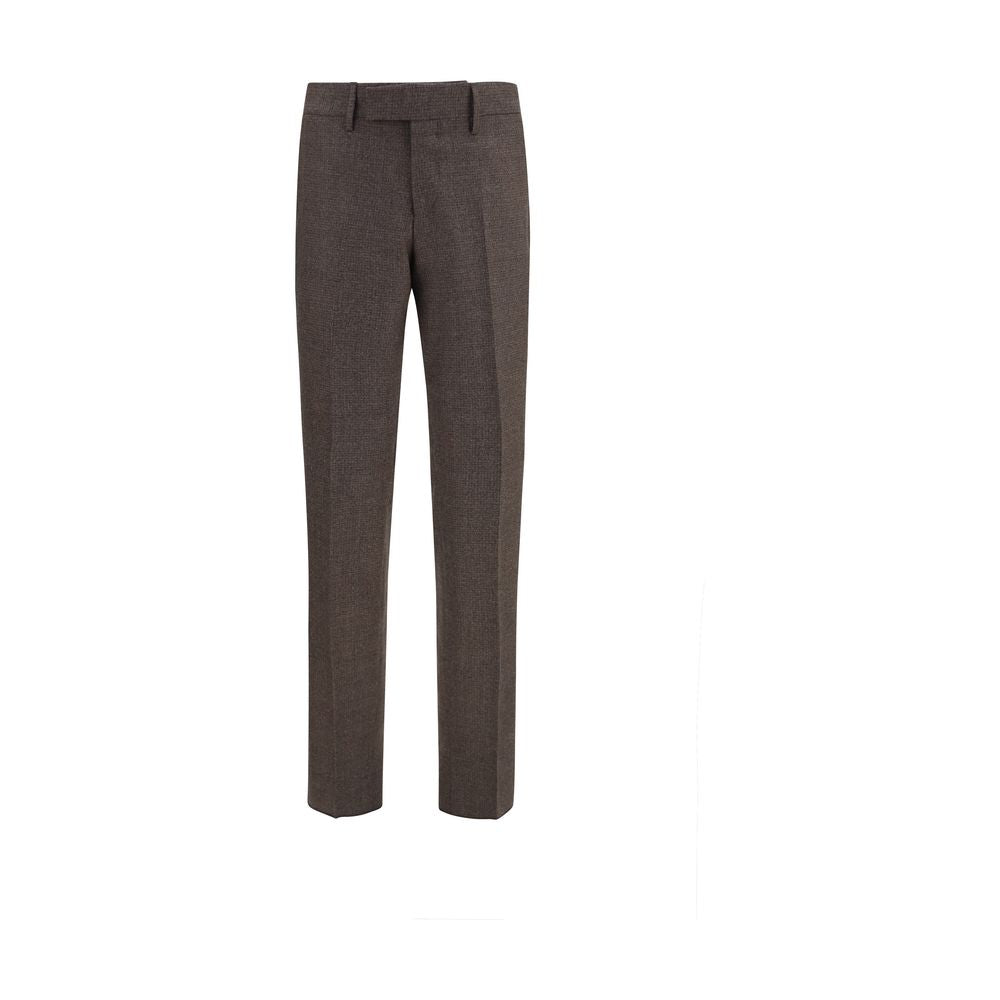 Pantaloni in Viscosa Marrone Lardini