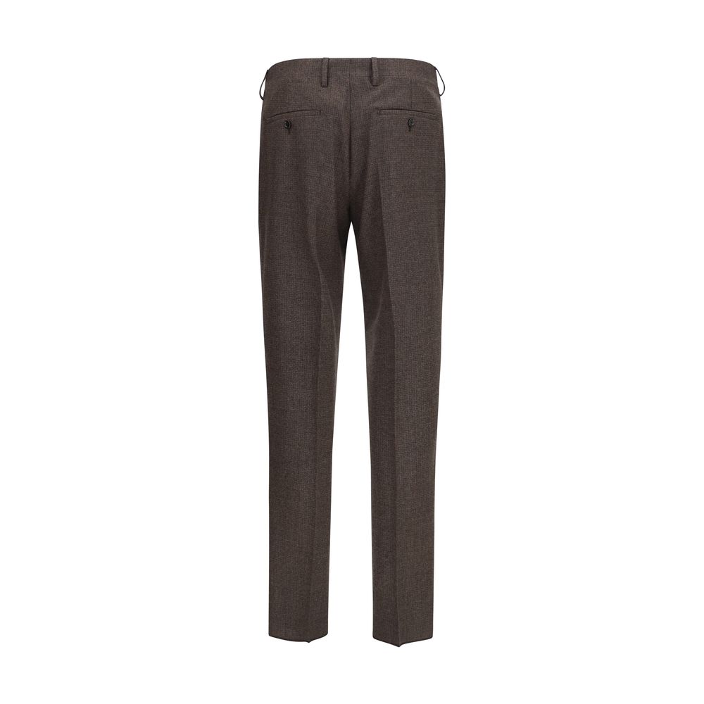 Pantaloni in Viscosa Marrone Lardini