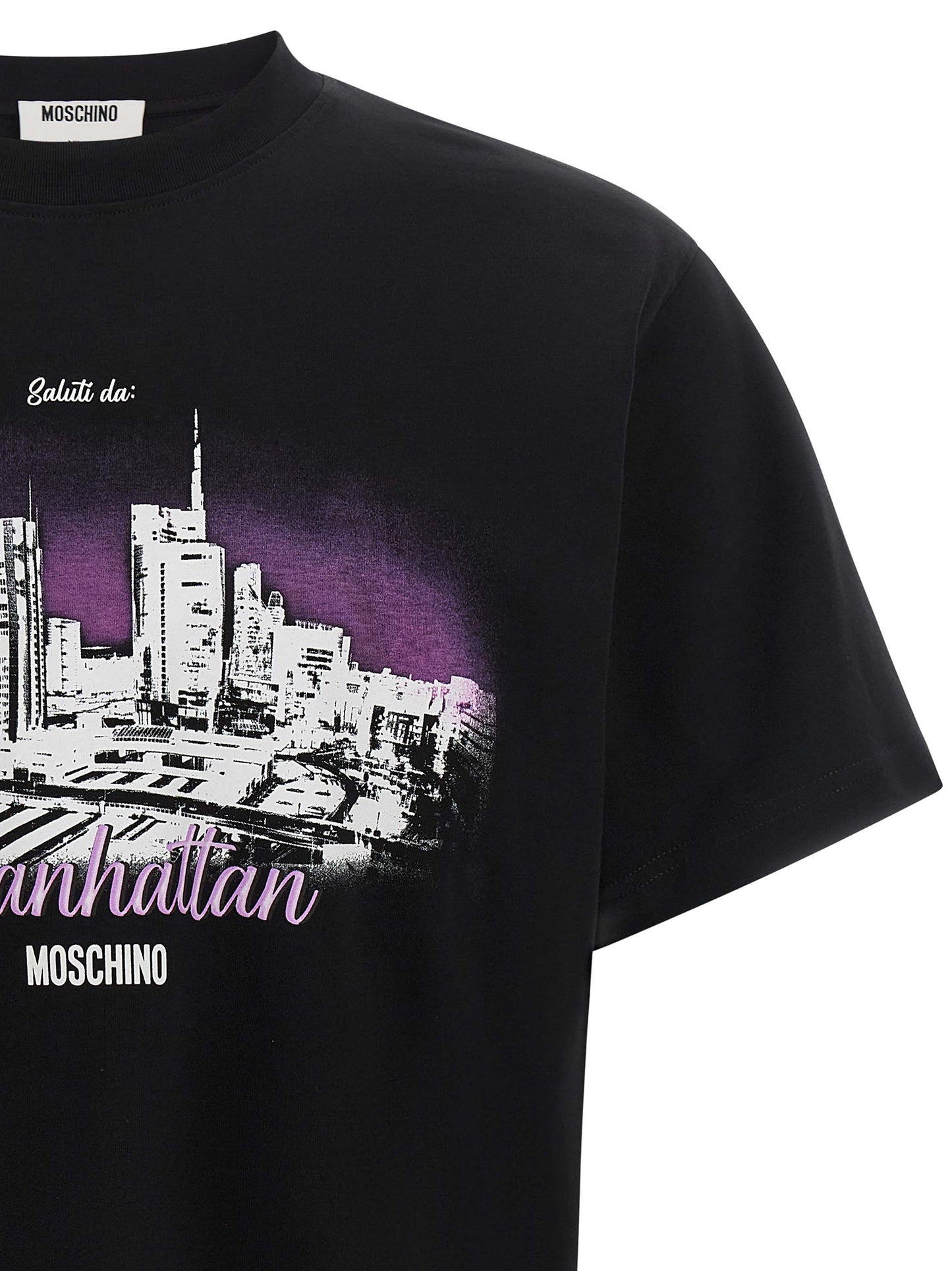 Moschino Black Cotton T-Shirt