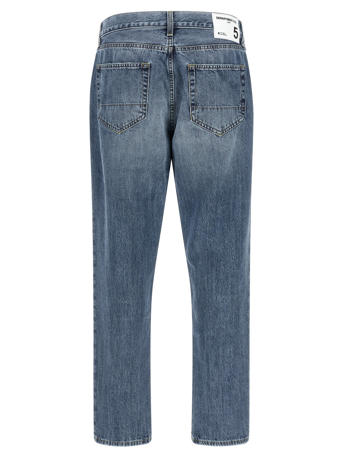 Department 5 Blue Cotton Tapered Jeans