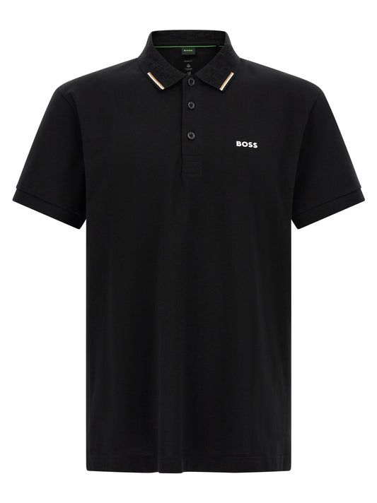 Hugo Boss Black Cotton Polo Shirt