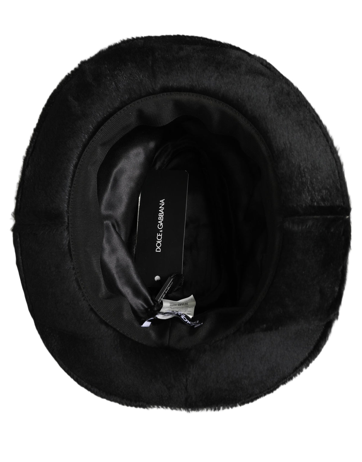 Dolce & Gabbana Heren Zwart Klassieke Brede Rand Fedora Hoed