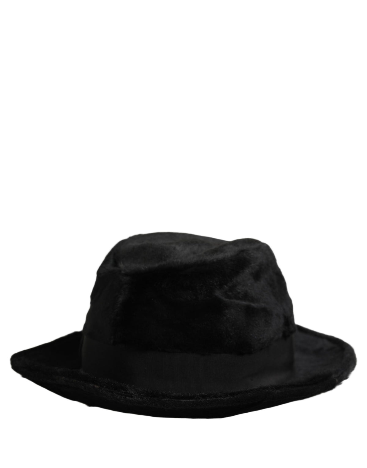 Dolce & Gabbana Heren Zwart Klassieke Brede Rand Fedora Hoed