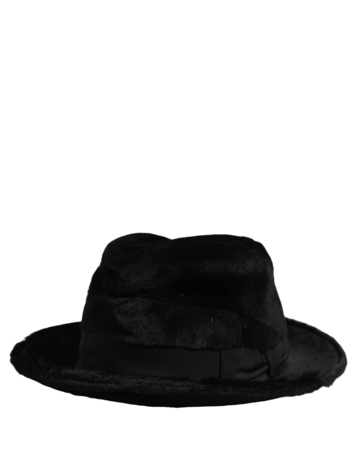 Dolce & Gabbana Heren Zwart Klassieke Brede Rand Fedora Hoed