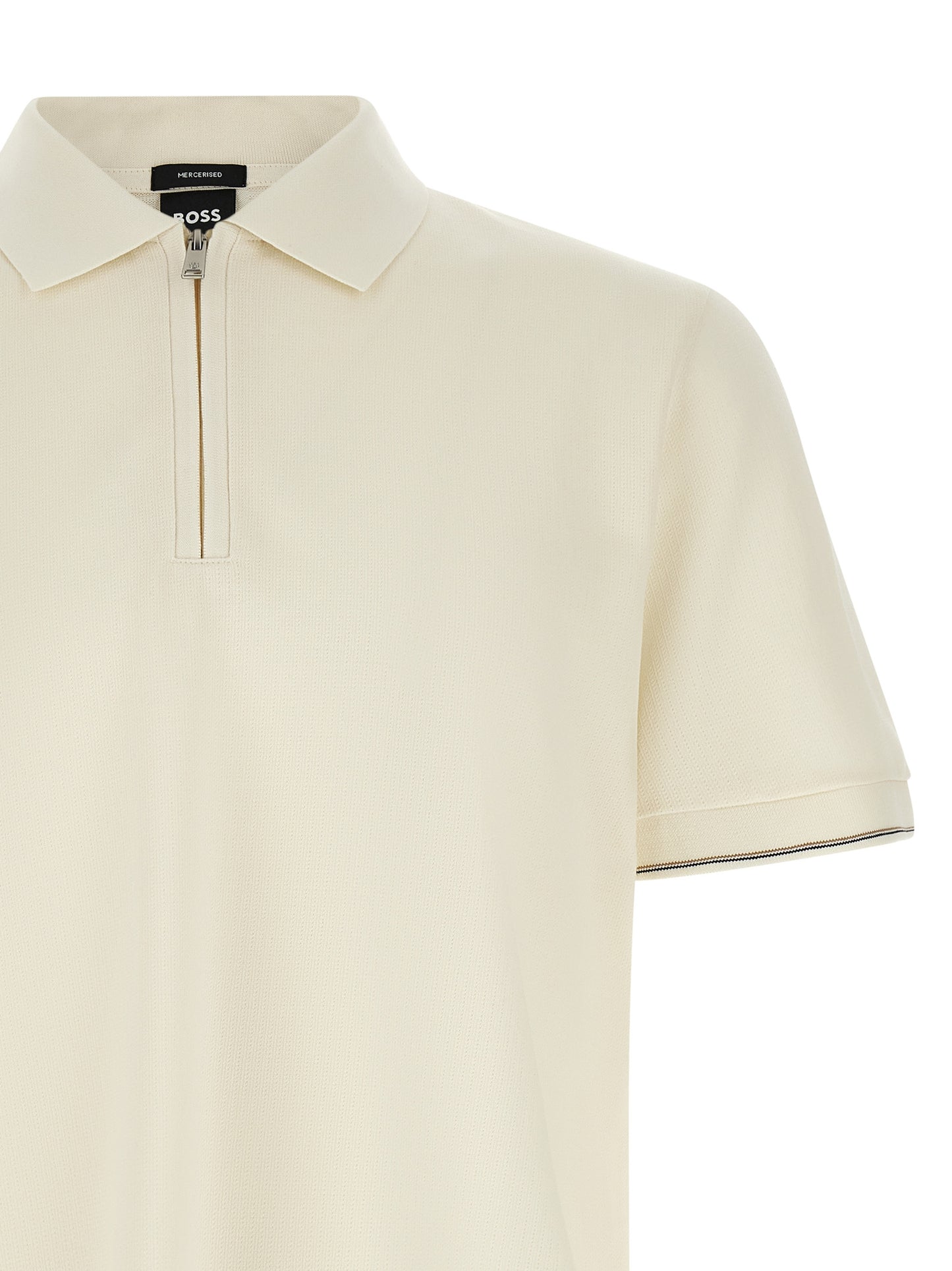 Hugo Boss Beige Cotton Polo Shirt