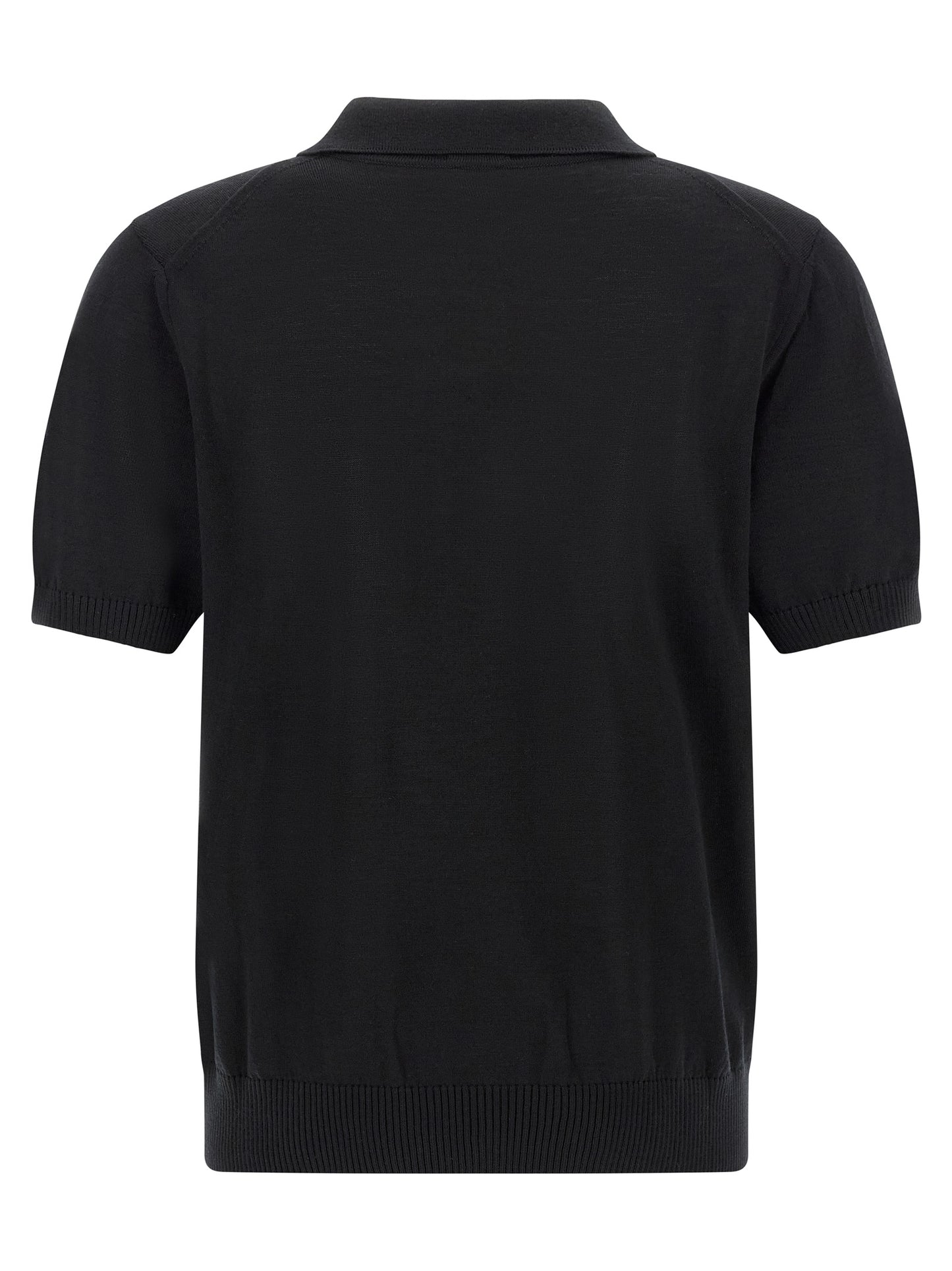 Hugo Boss Black Virgin Wool Polo Shirt