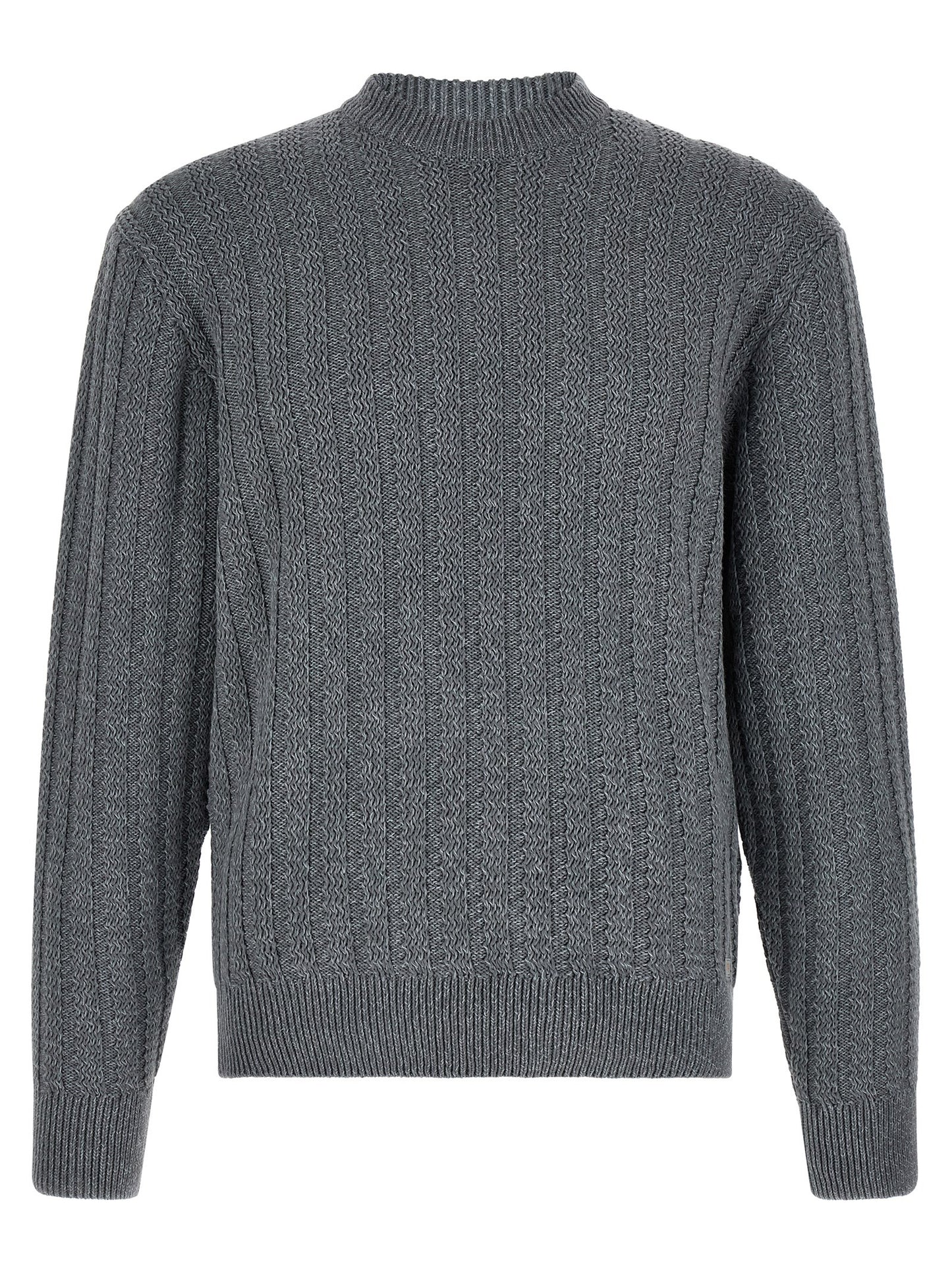 Hugo Boss Gray Cotton Cardigan