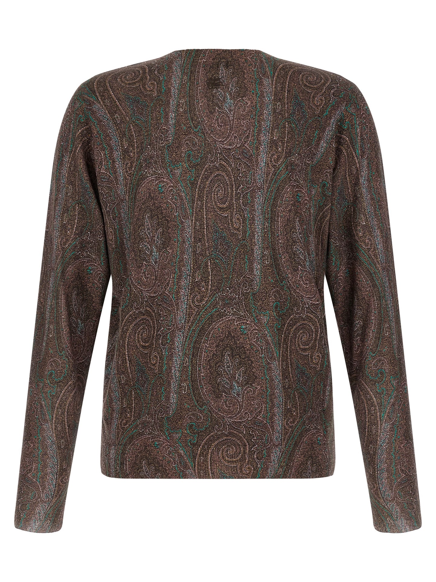 Etro Bordeaux Silk Cardigan