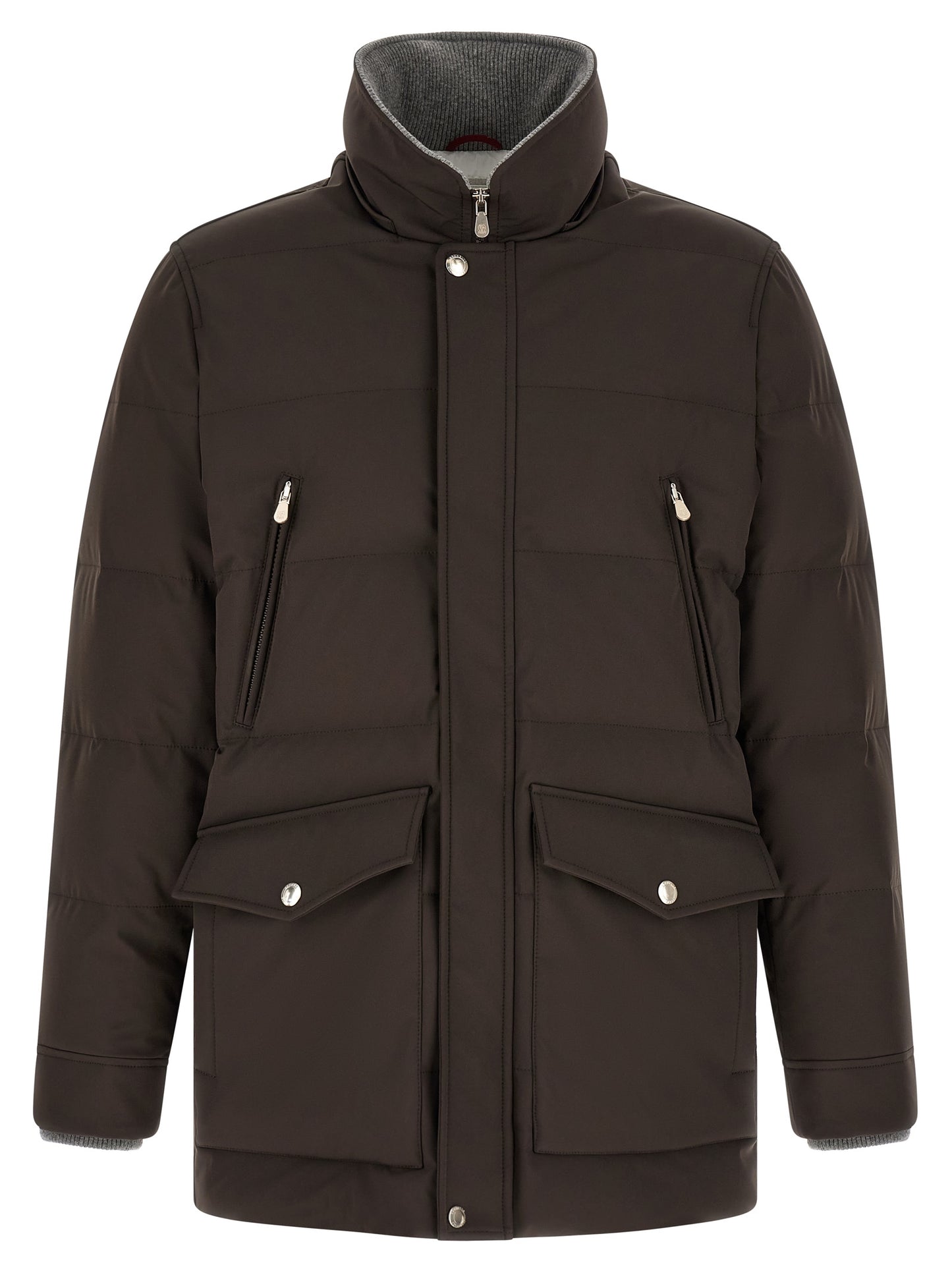Brunello Cucinelli Brown Polyamide Parka