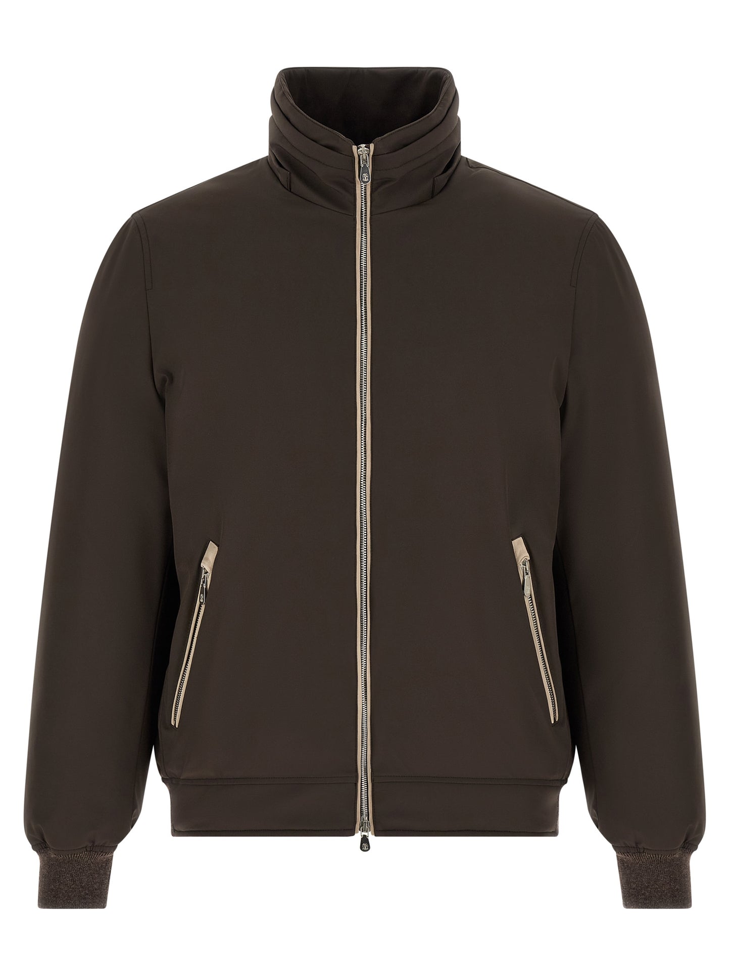 Brunello Cucinelli Brown Polyamide Full-Length Jacket