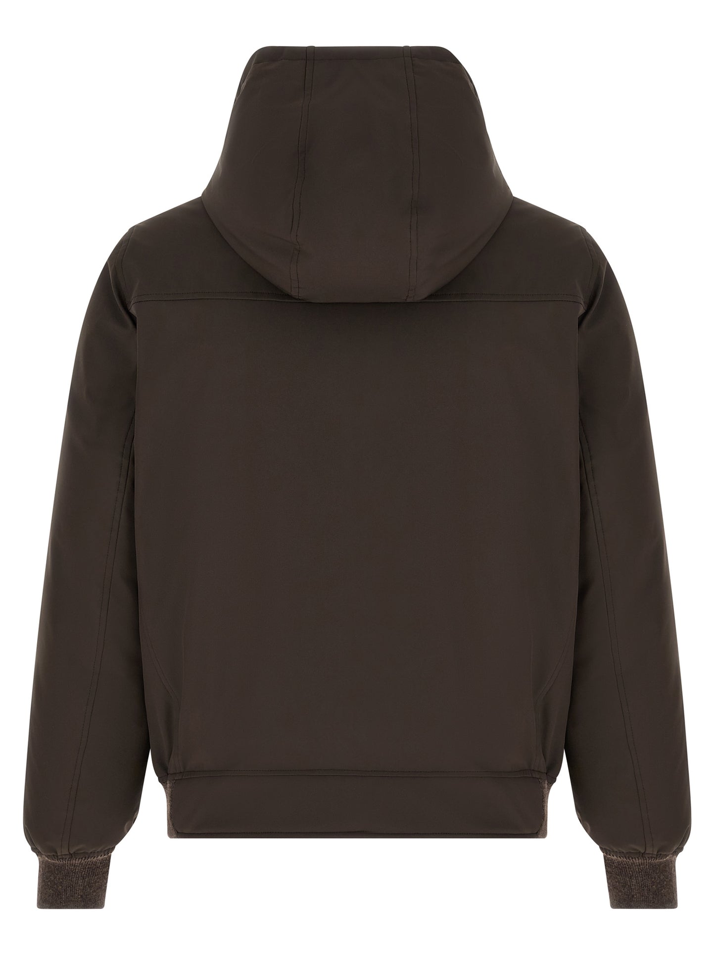 Brunello Cucinelli Brown Polyamide Full-Length Jacket