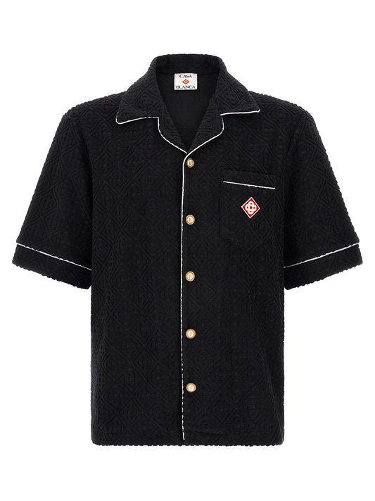 Casablanca Black Cotton Pattern Shirt