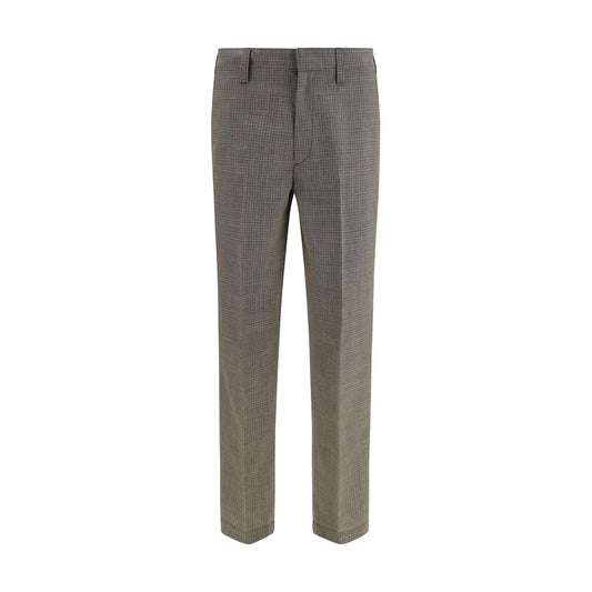 Prada Brown Wool Oves Aries Dress Pants