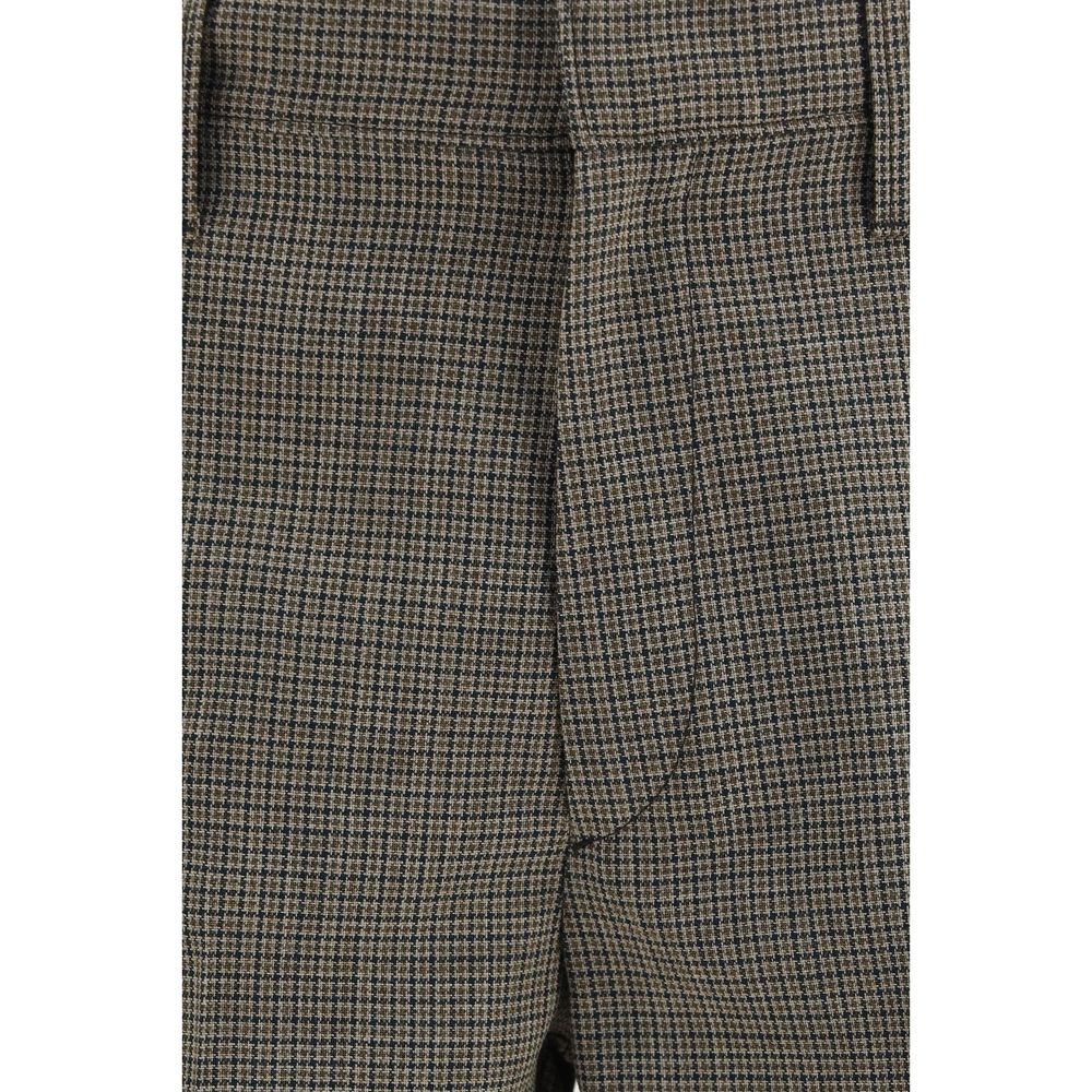 Prada Brown Wool Oves Aries Dress Pants