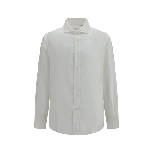 Brunello Cucinelli White Cotton Dress Shirt