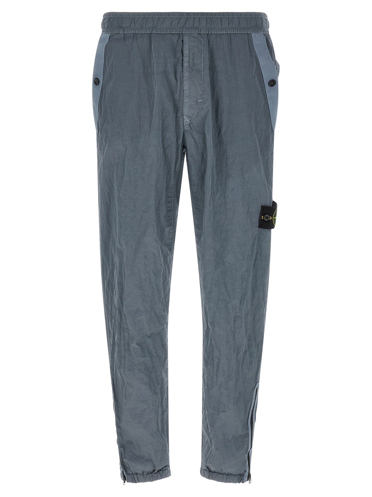 Stone Island Gray Polyamide Joggers (Workout Pants)